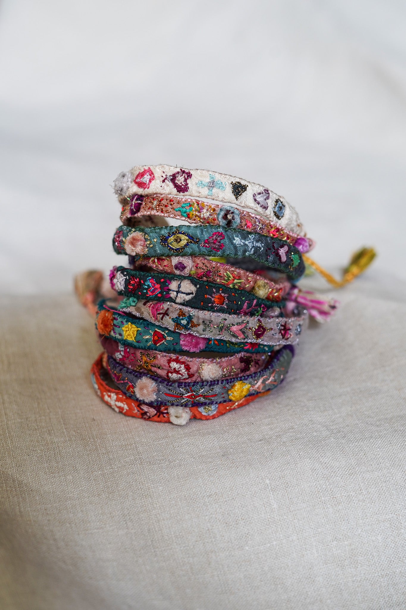 Embroidered Bracelets - Handmade in Italy