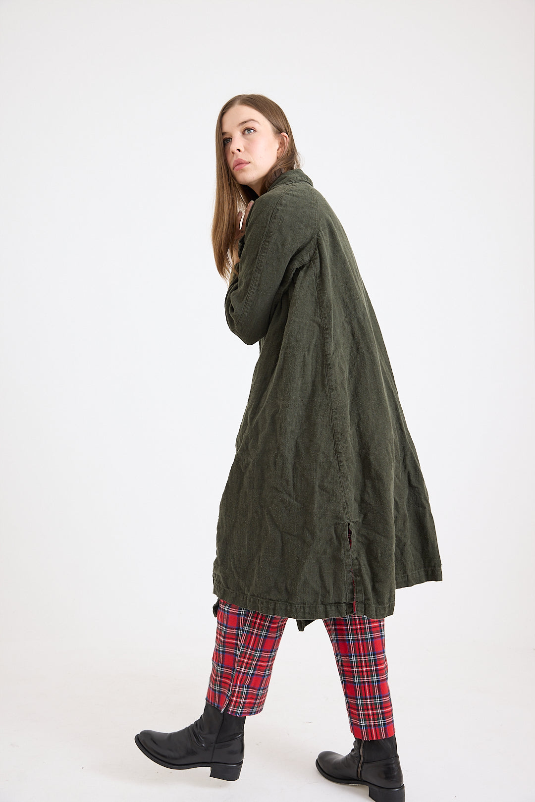 1915 Unisex Duster Jacket - Thick Linen