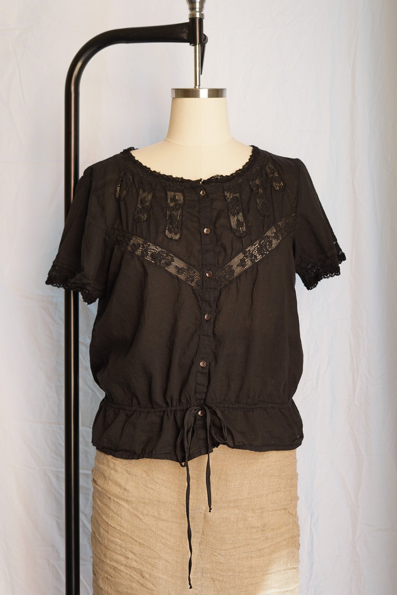 Ruby Lace Top - Cotton Voile
