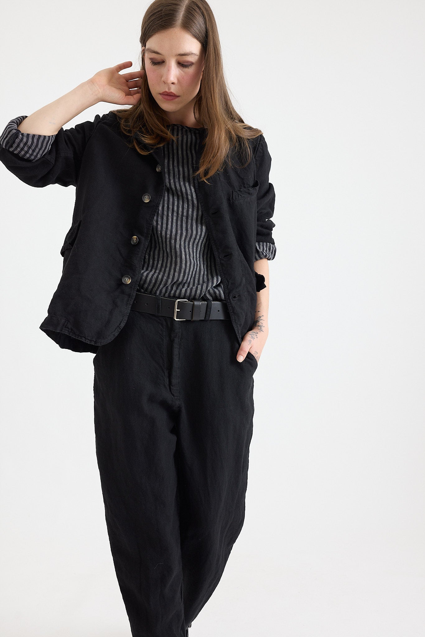 Dominique Blazer - Mid Weight Linen