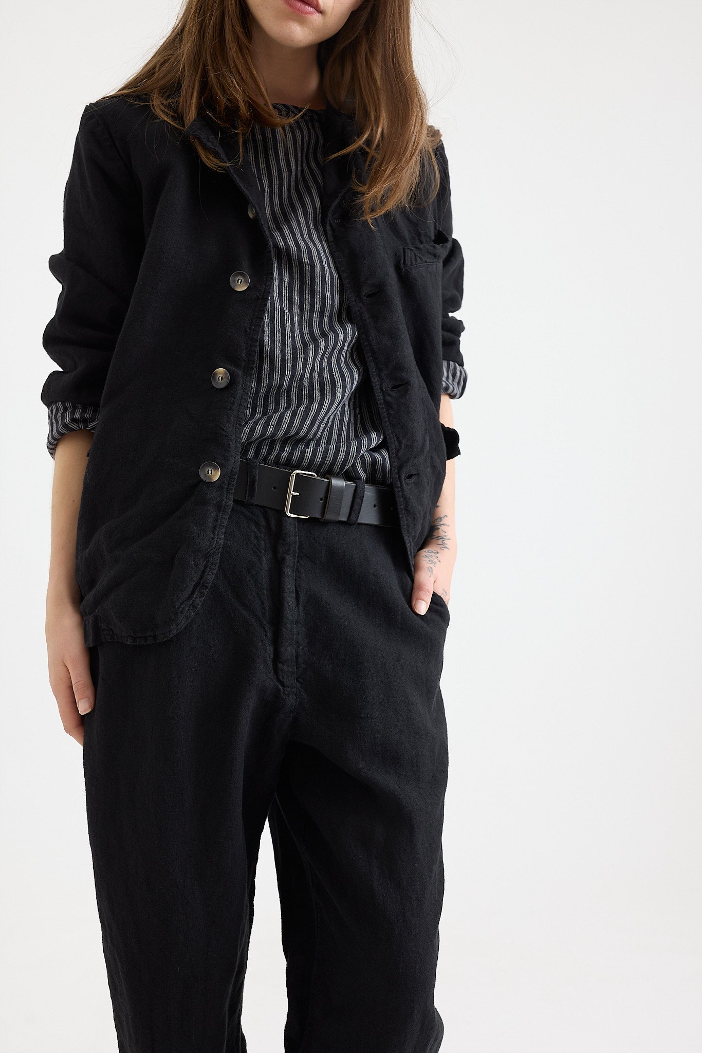Dominique Blazer - Mid Weight Linen