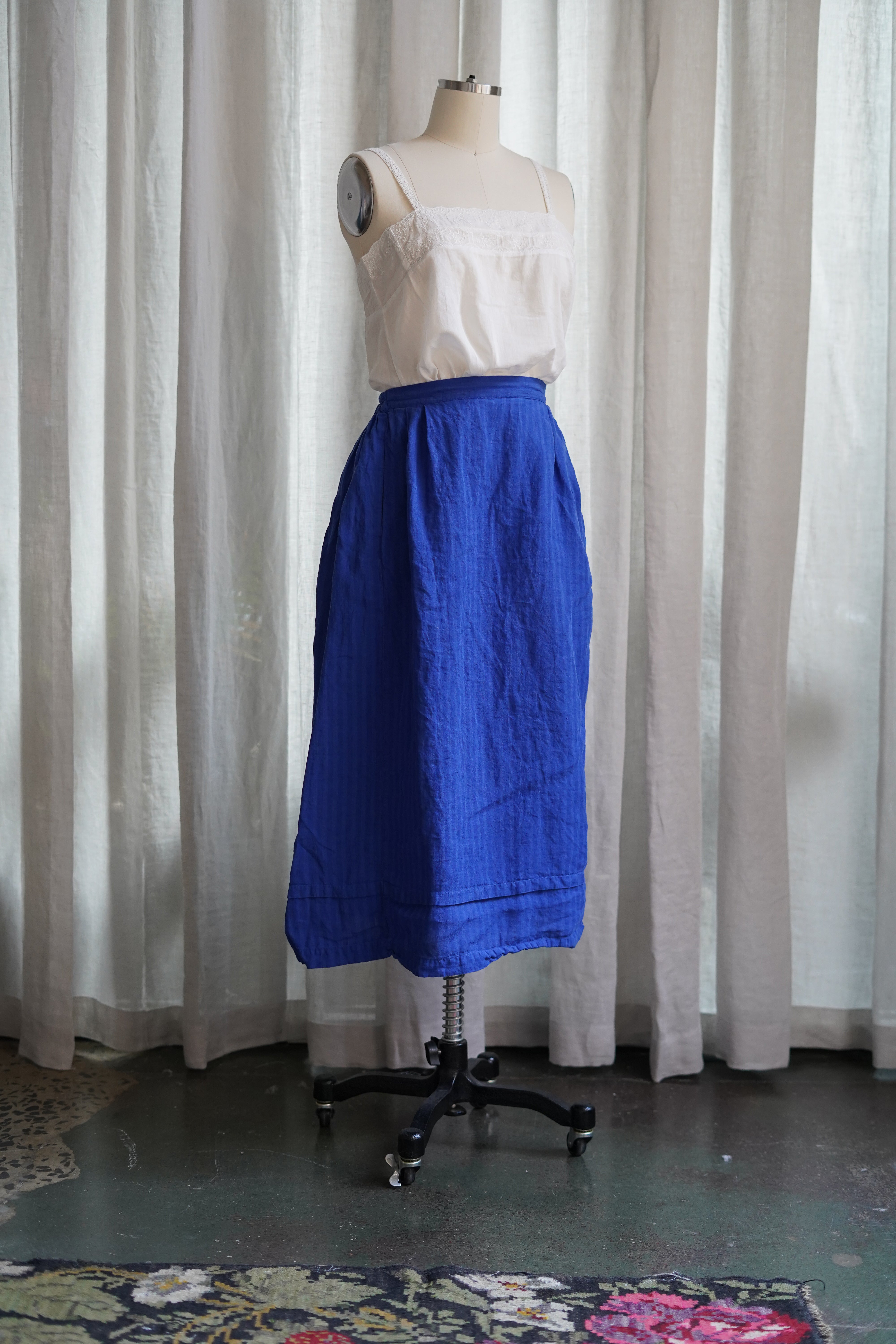 Eden Skirt - Seaside Stripe Lightweight Linen