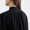 Francoise French Shirt Light Linen in Black 2
