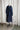 Garden Relaxed Coat in Navy Linen
