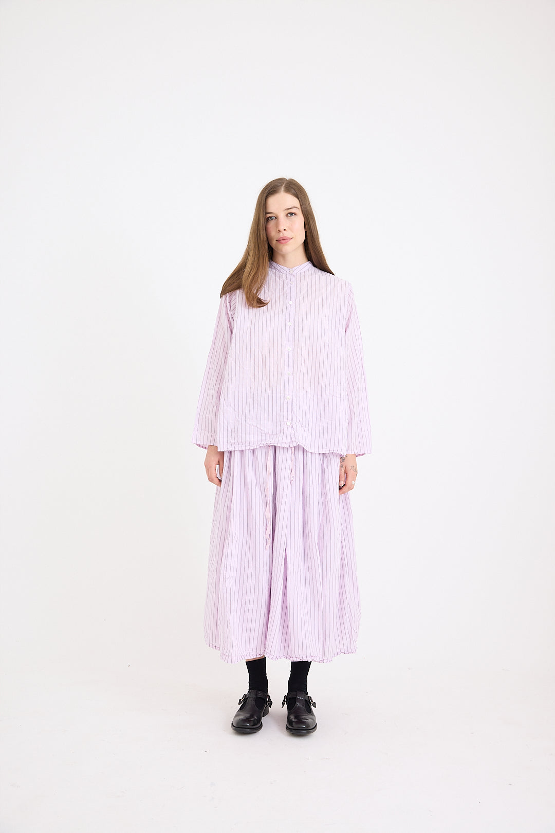 Ida Shirt - Stripe Stripe Cotton Voile