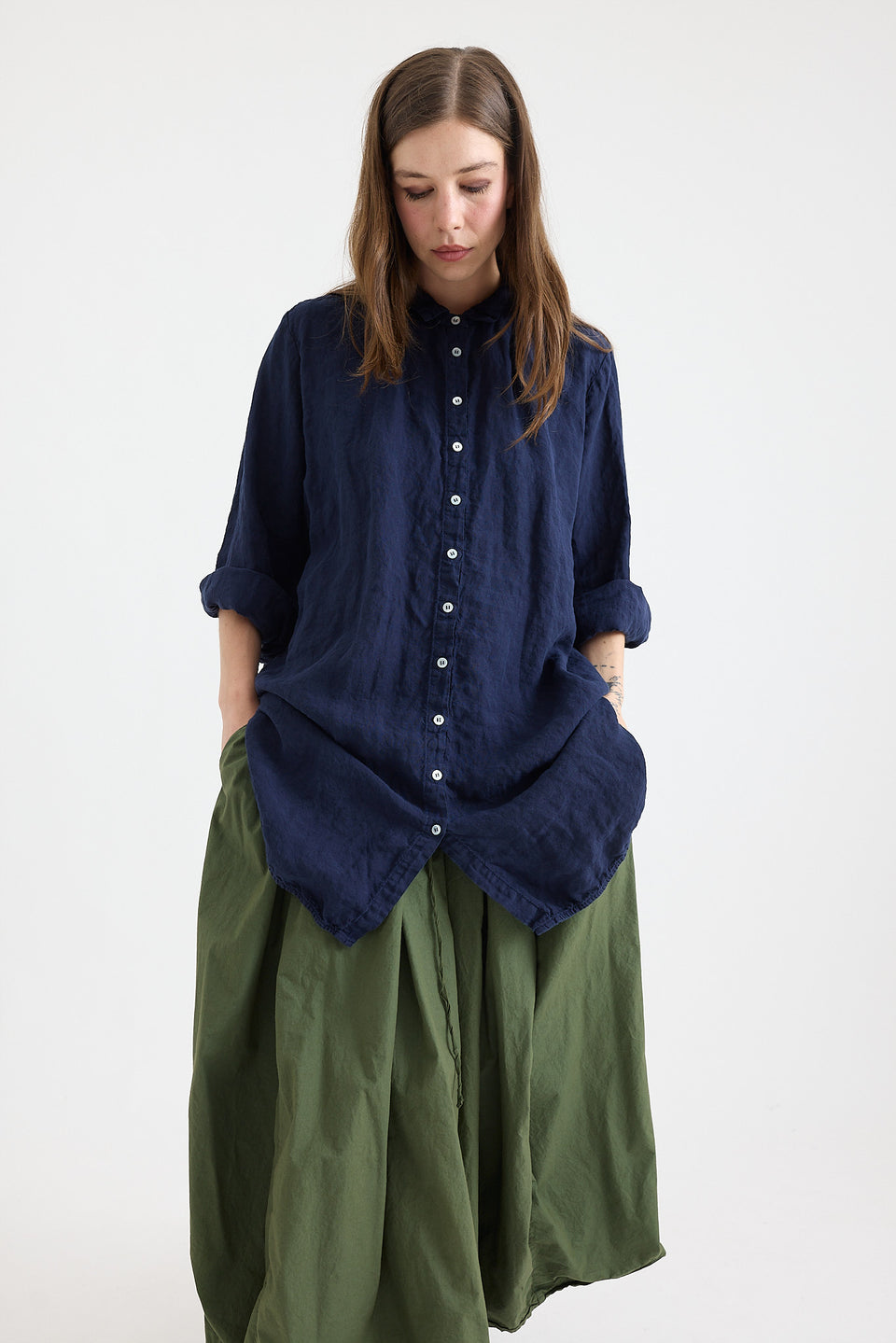 Tavan Tunic Bluse - Kelp main image 0