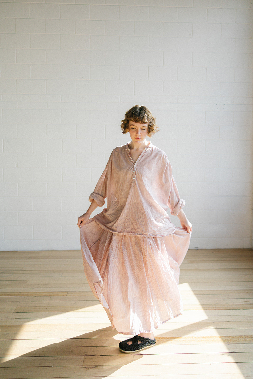 Hill Blouse - Candy Stripe Cotton Voile