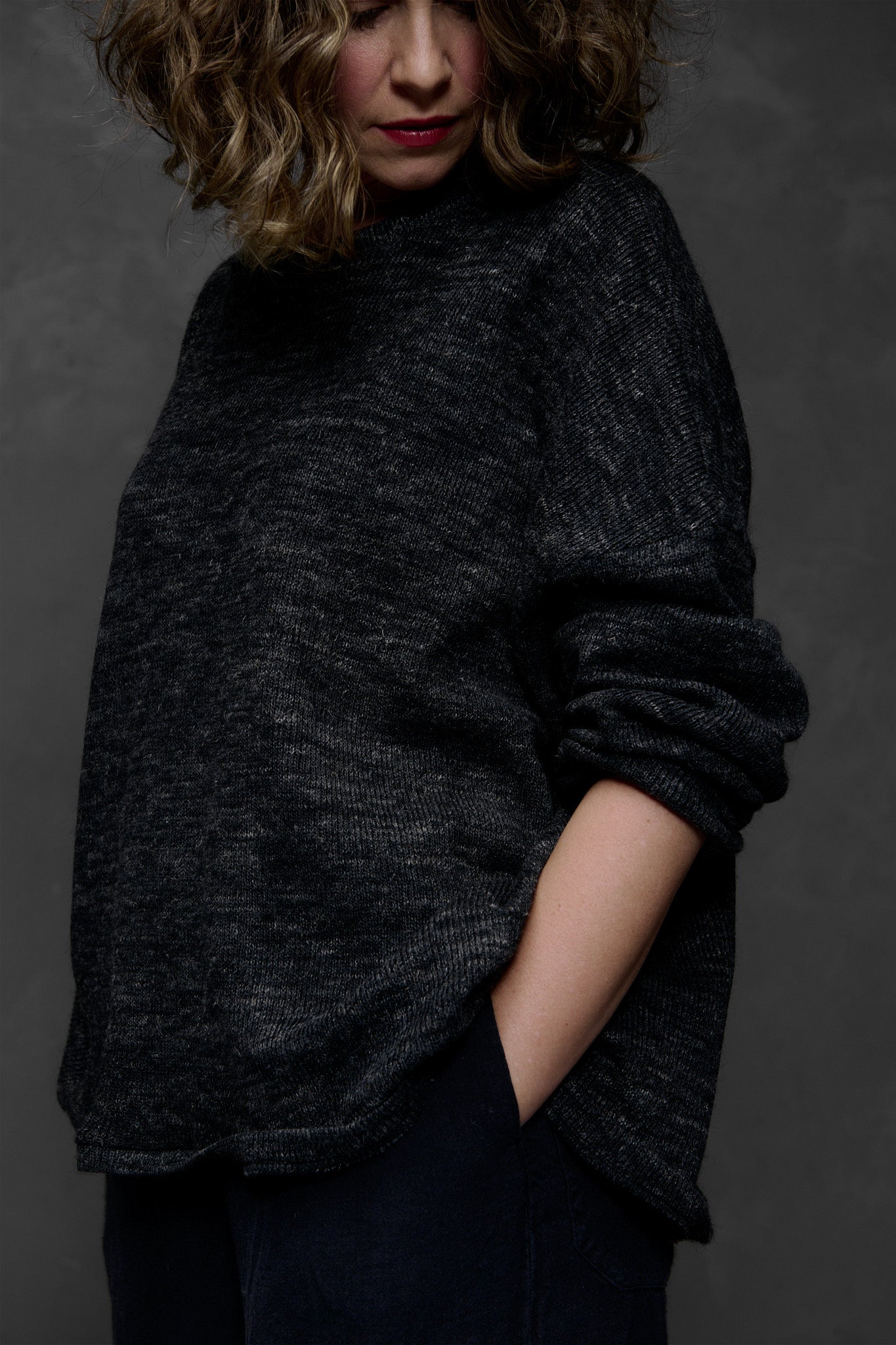 Slouch Sweater - Double Natural Knit