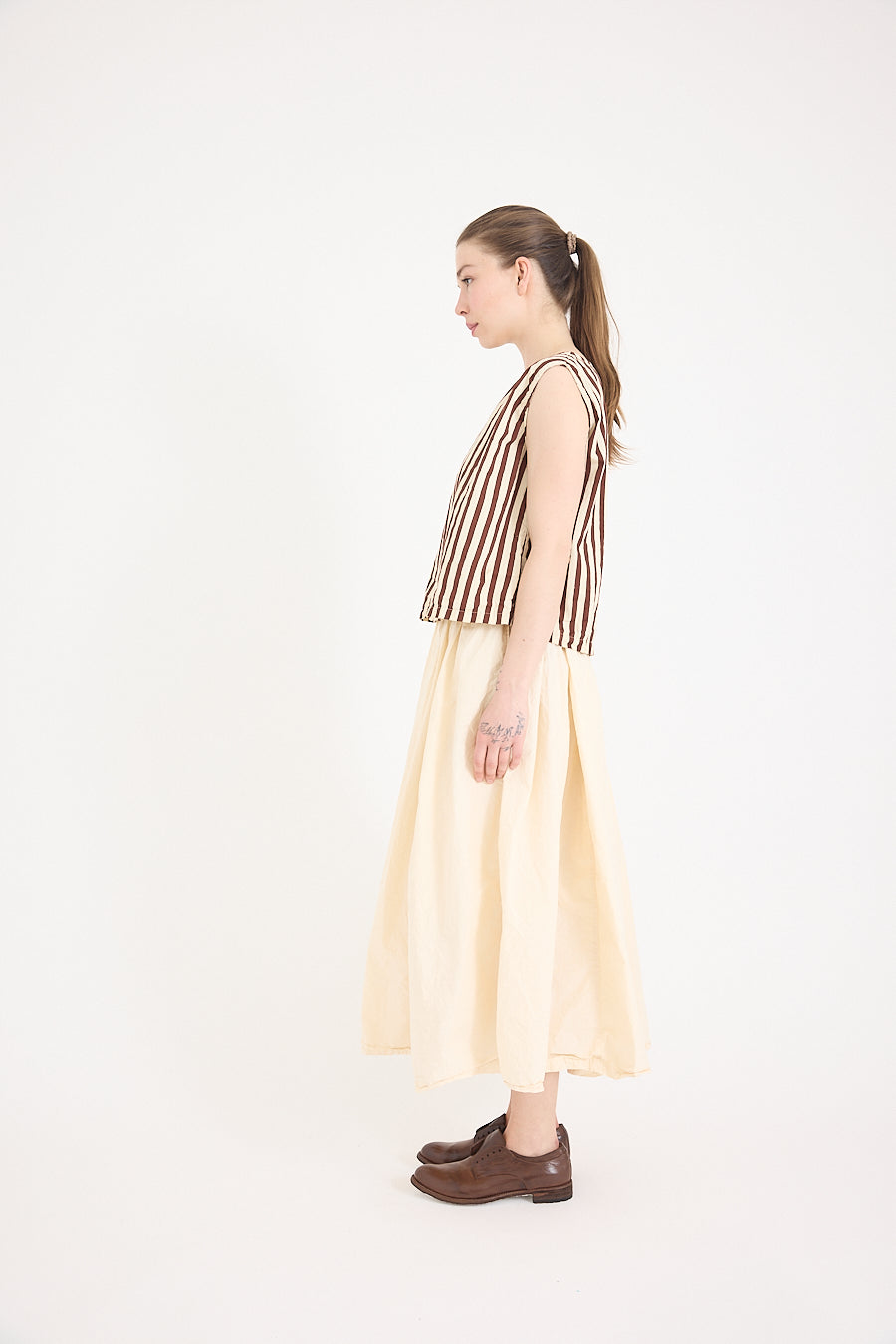 Anna Top in Coco Stripe