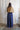 Chisato Wide Leg Pant in Blue Tartan Check Mid-weight Linen