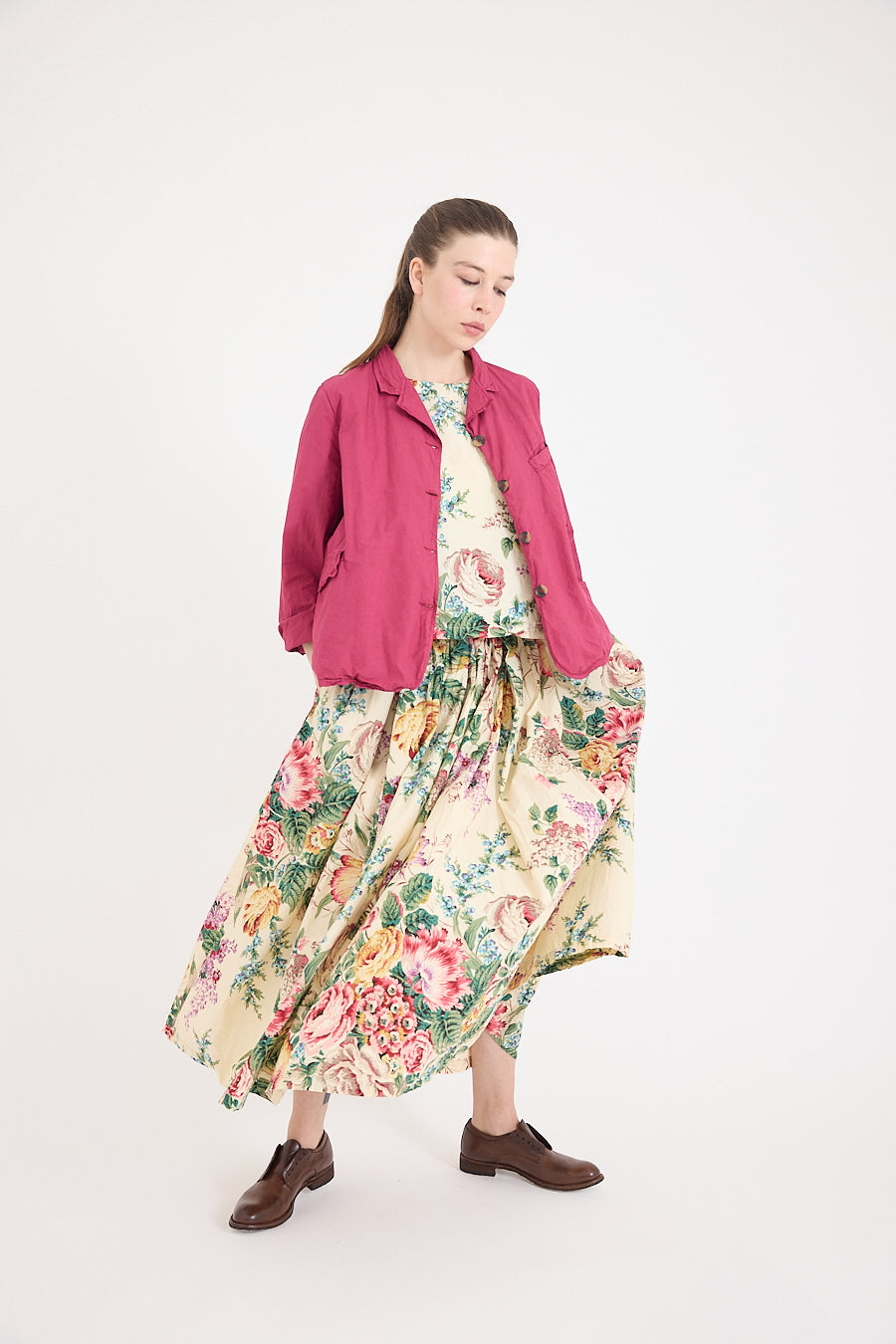 Dominique Blazer in Cotton Poplin