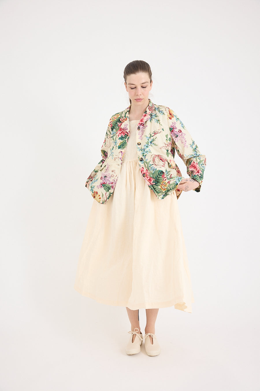 Dominique Blazer in Bouquet Print