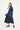 Emi Haori Jacket in Blue Tartan Check Linen