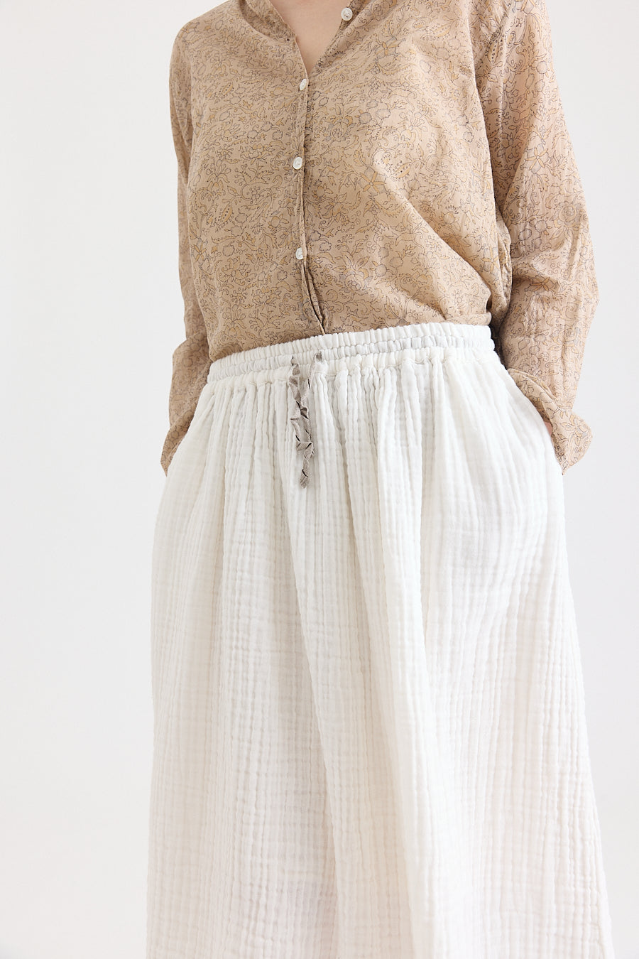 Emily Skirt in Triple Cotton Gauze