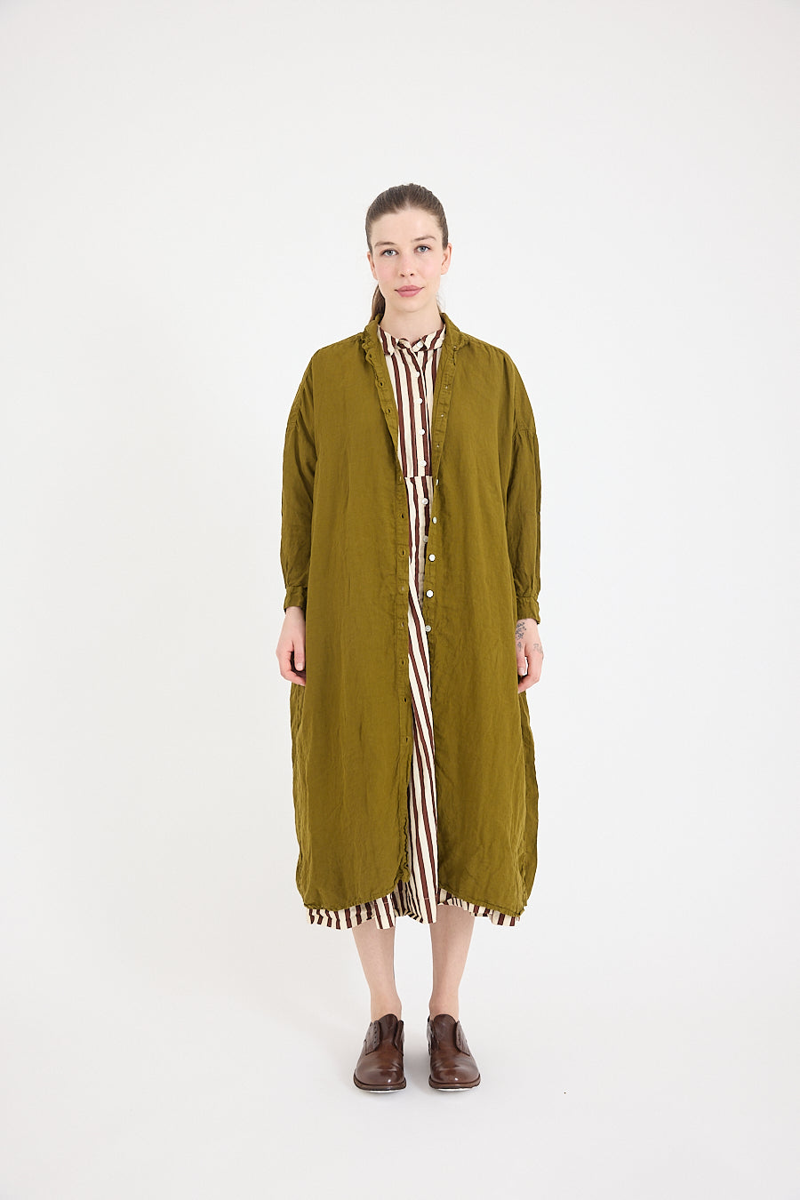 Ophelia Shirt Dress in Light Linen