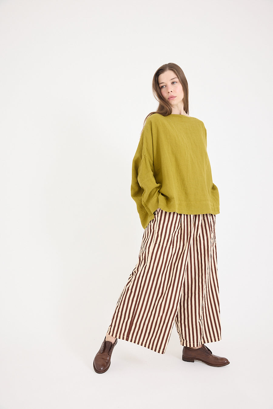 Sailor Boxy Top in Light Linen SS2526 Colours