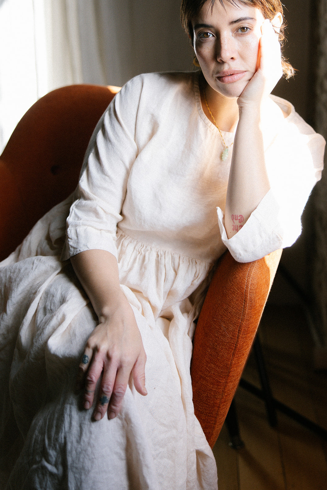 Picnic Dress - Light Linen