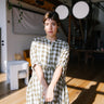 Oak Dress in Olive Check