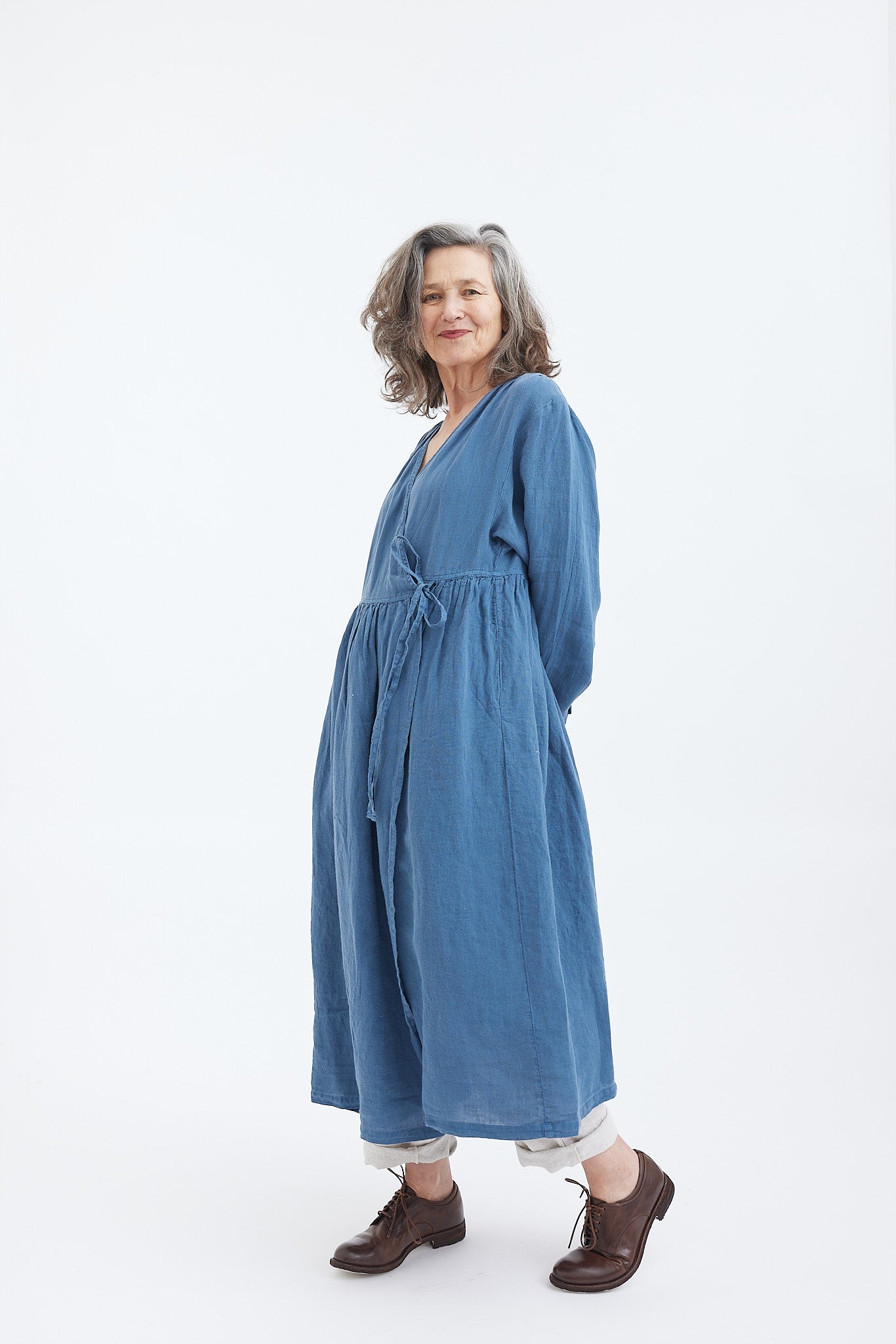 Amelie Wrap Dress - Lightweight Linen