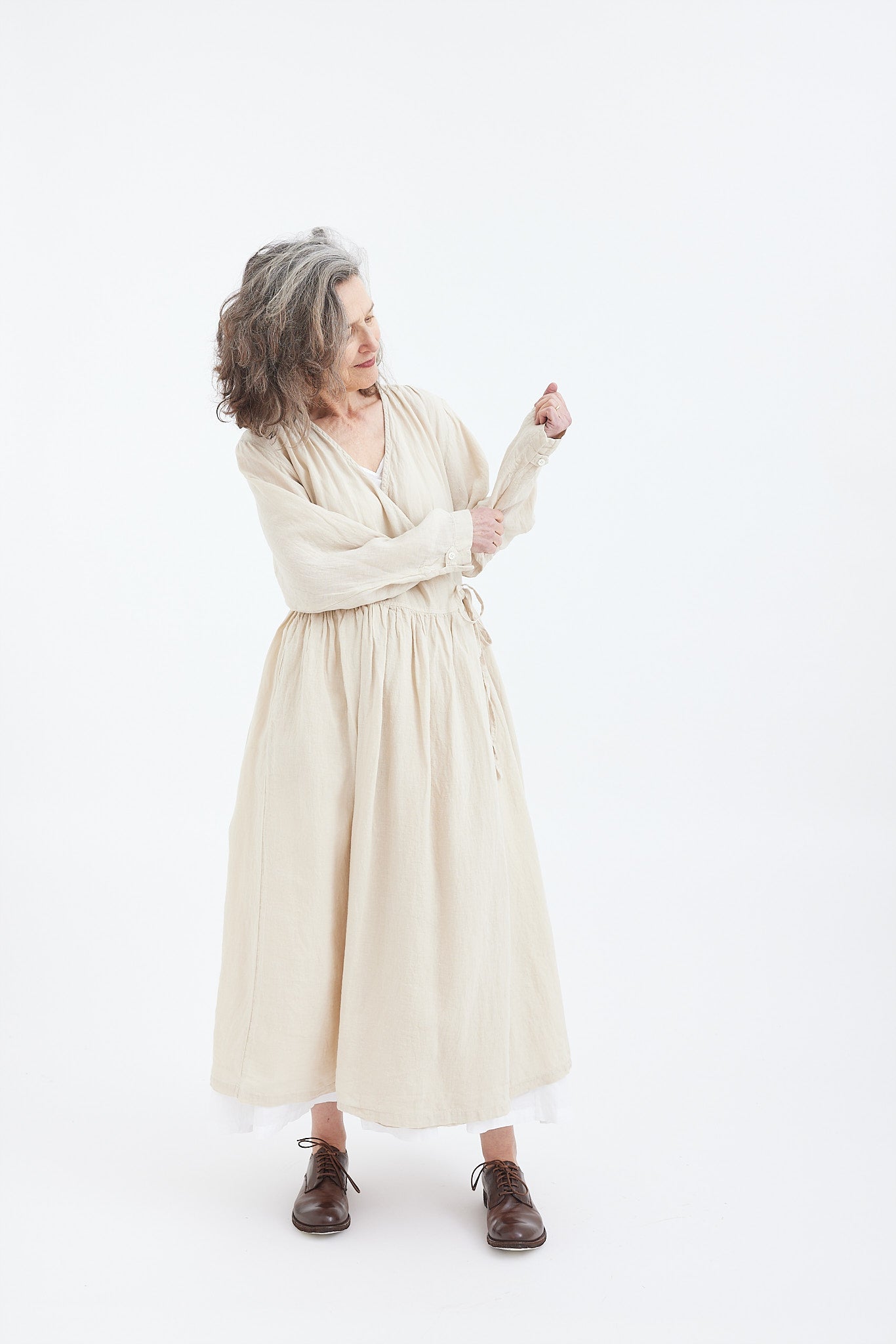 Amelie Wrap Dress - Lightweight Linen
