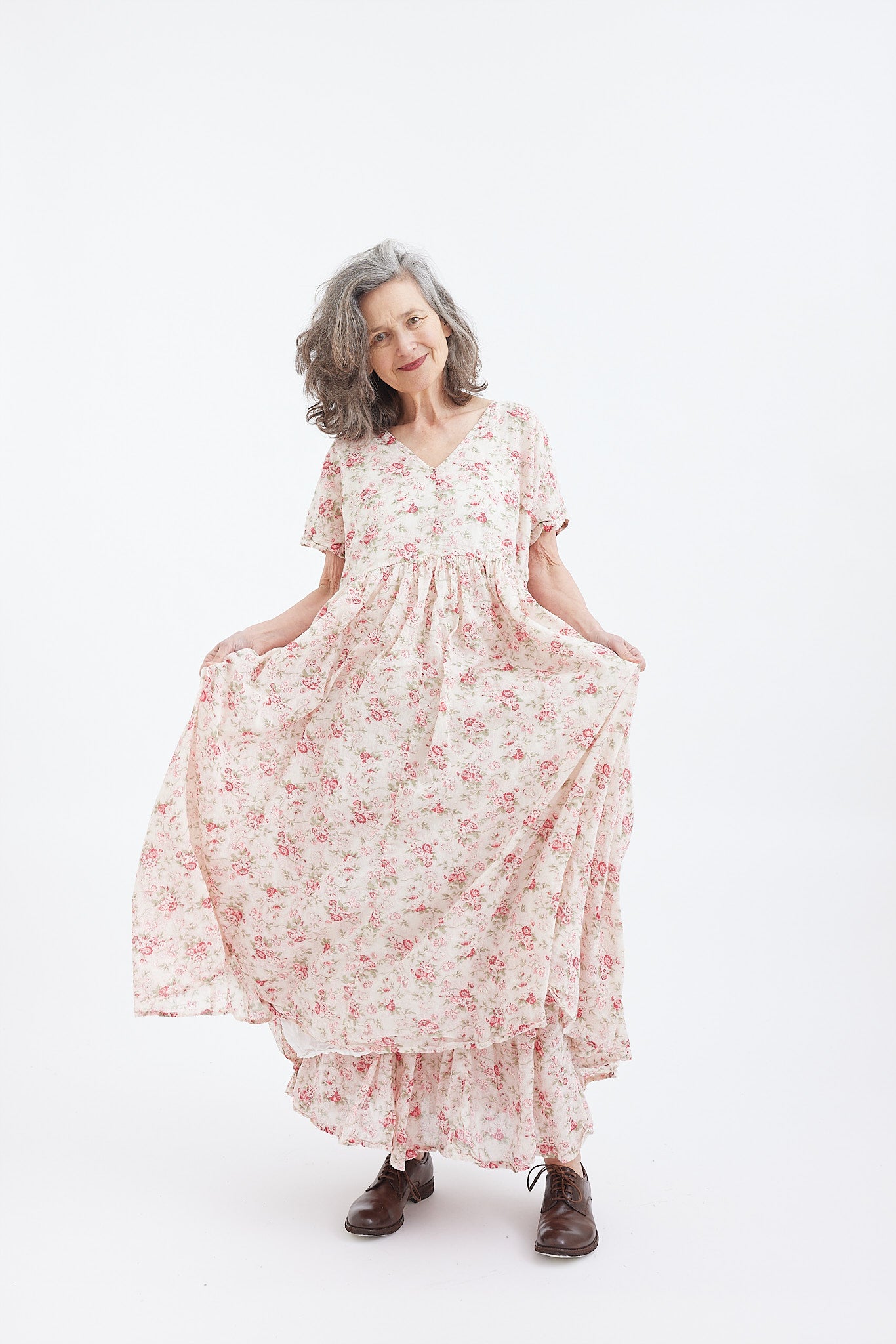 Flossie Dress - Cotton Voile - La Petite Rose