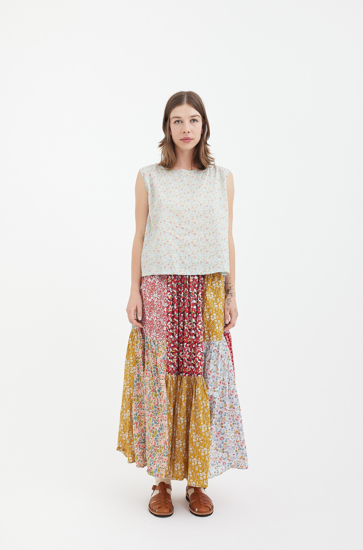 Clara Tiered Skirt - Liberty Of London Cotton - Melbourne Made