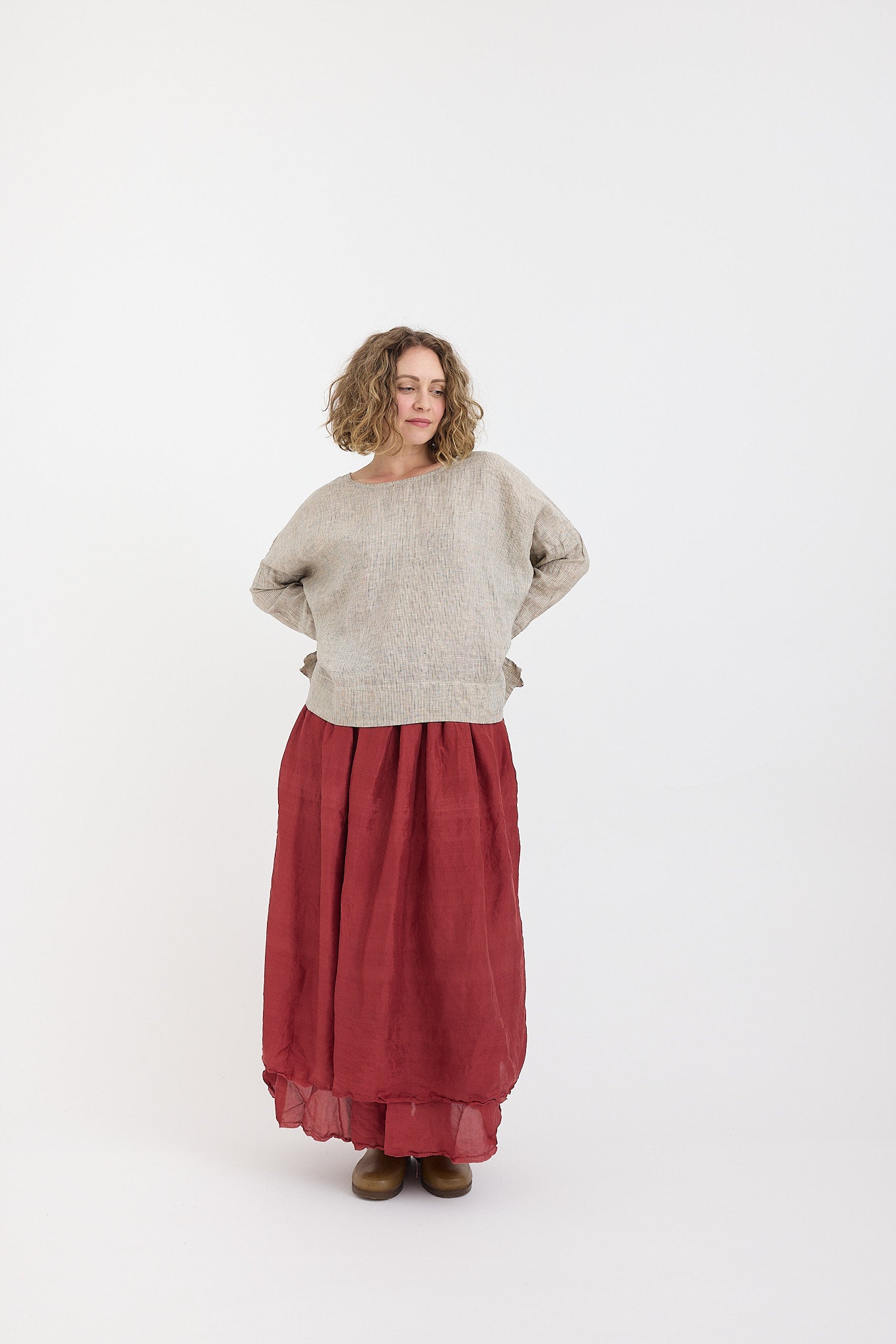Amy Double Layer Skirt - Silk