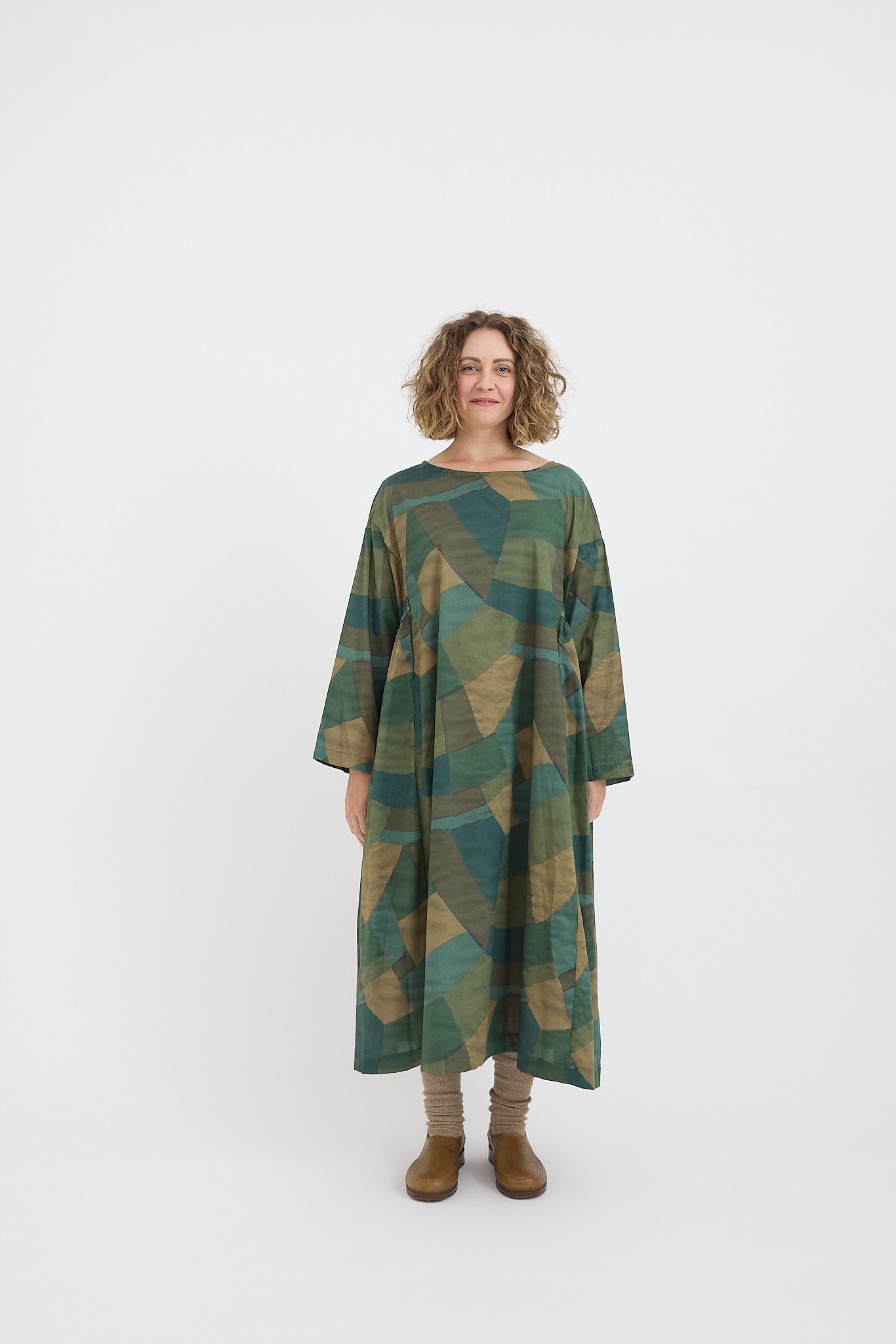 Olive Dress - Liberty Of London Cotton - Melbourne Made
