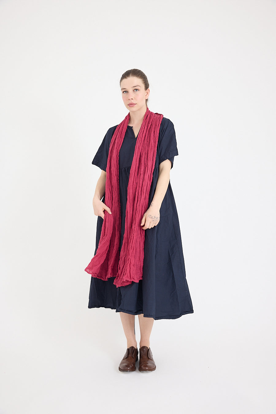 Rustic Scarf - Raw Linen Gauze