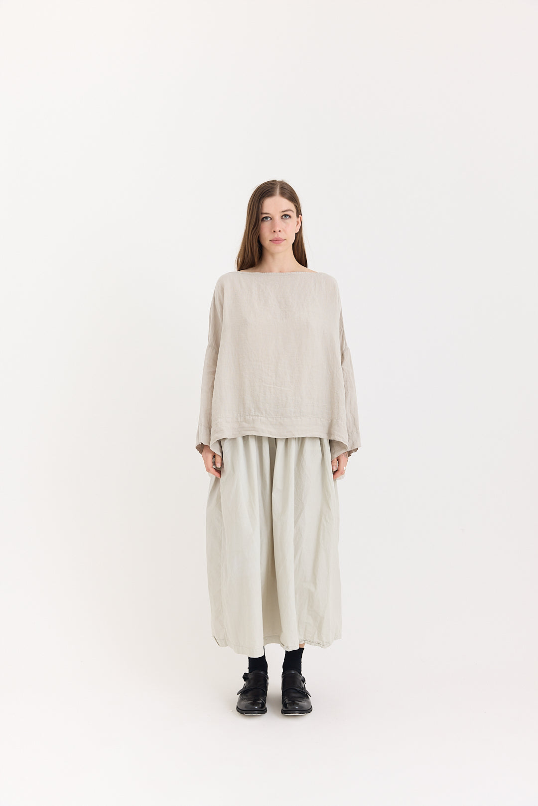 Sailor Boxy Top - Light Linen