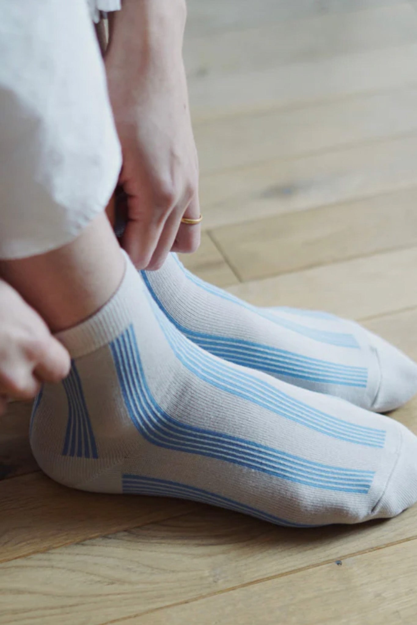 Memeri - Supima Cotton Striped Socks