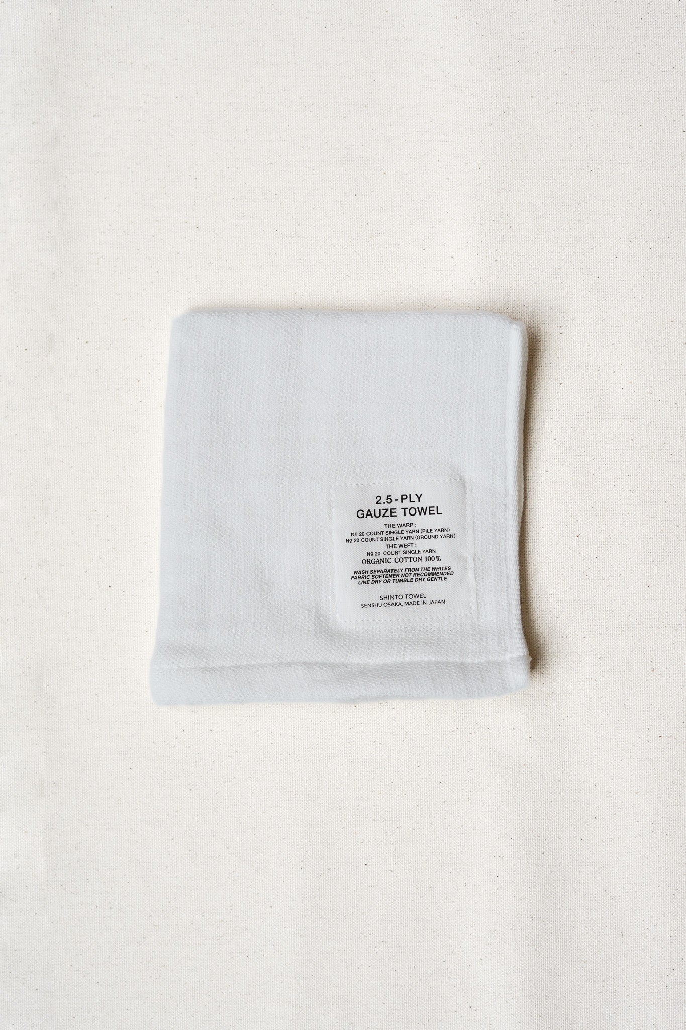 Shinto Washcloth 2.5 Ply Cotton Gauze