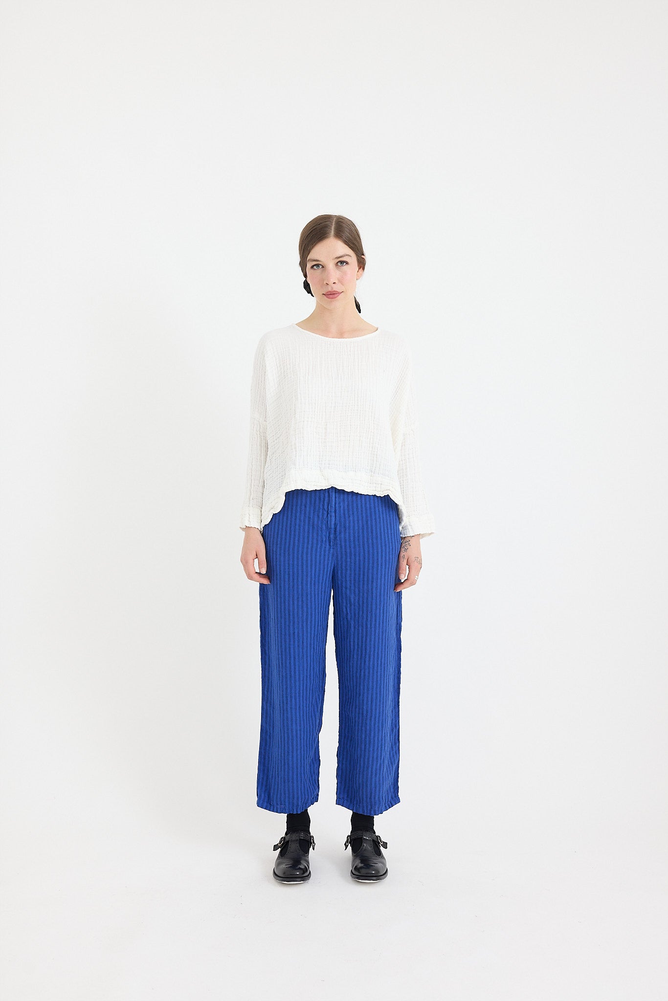 Remi Linen Jeans - Light Weight Stripe Linen