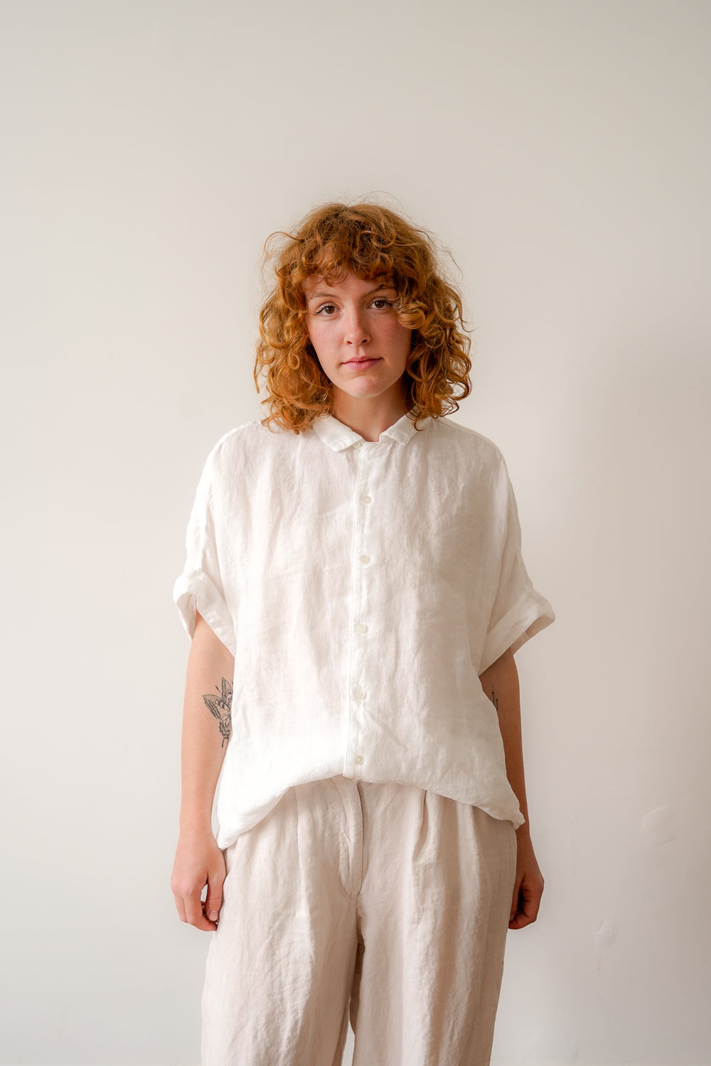 Pippi Short Sleeve Blouse - Linen