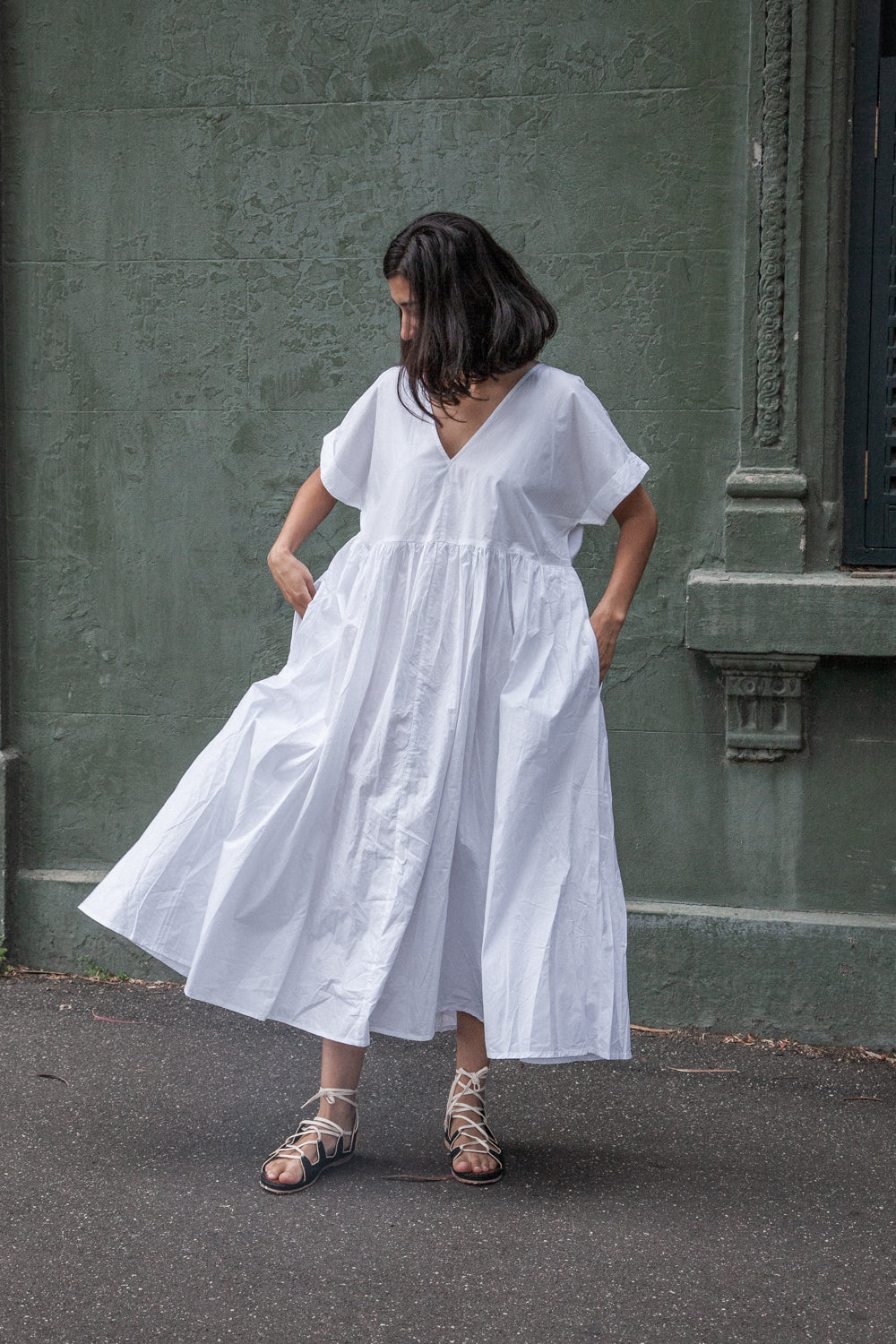 Flossie Dress in Cotton Poplin Metta Melbourne Flossie Dress in Cotton Poplin Metta Melbourne