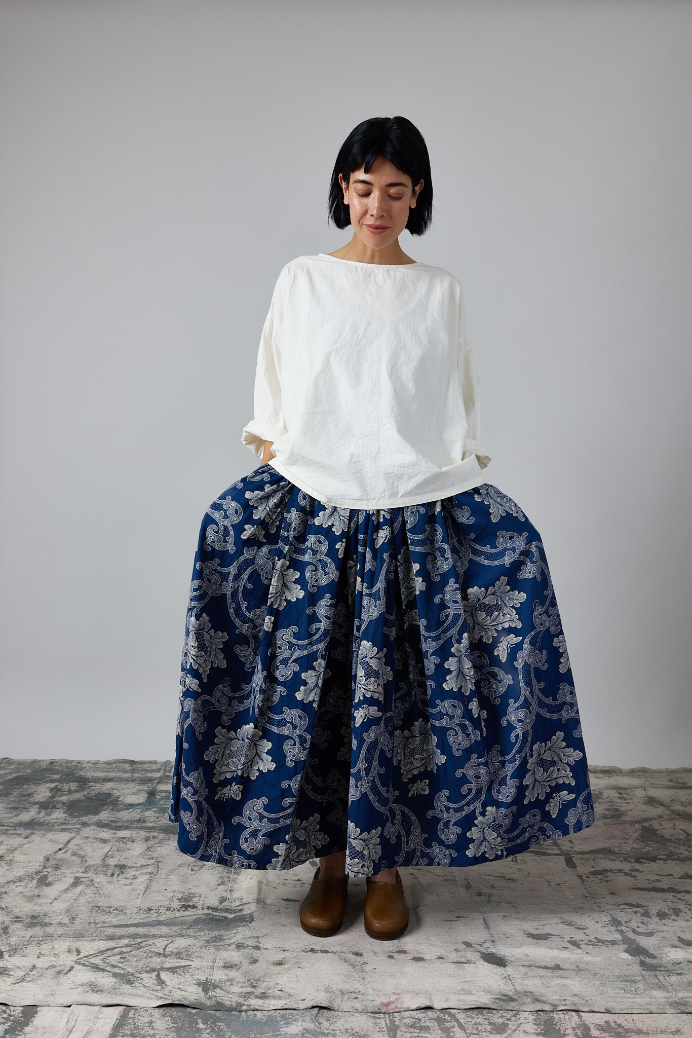 Ulla Pleated Skirt - Butterfly Print