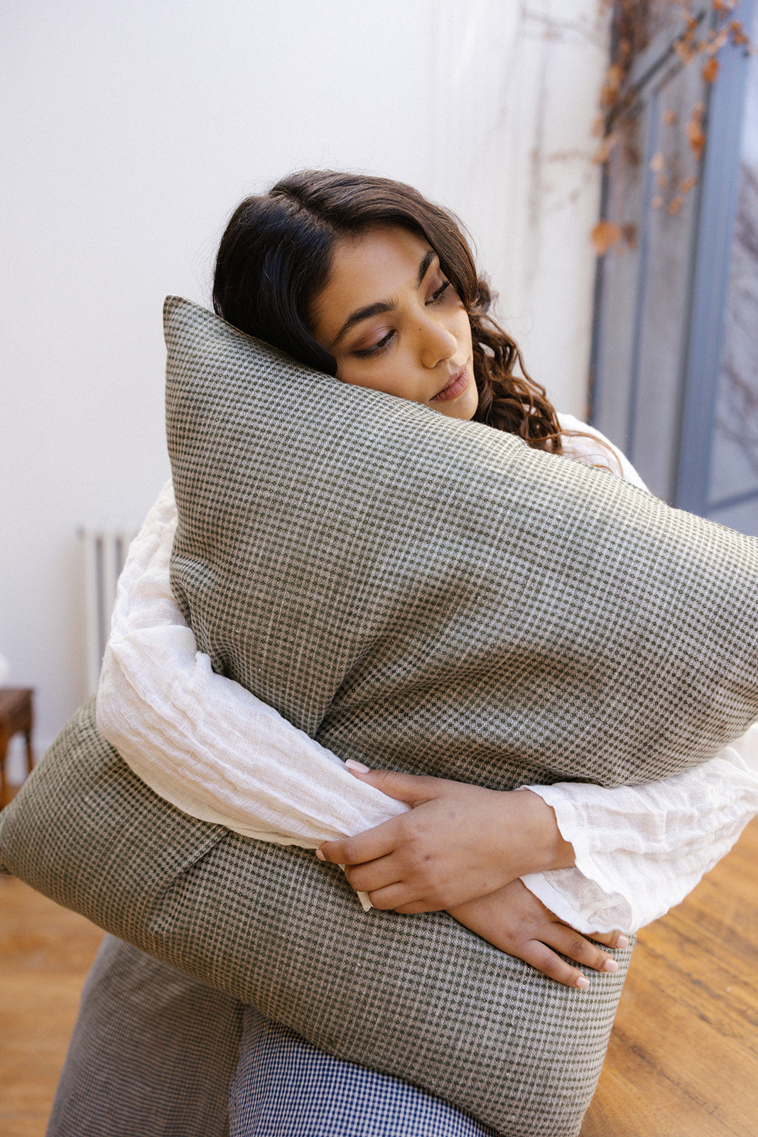 Cushion Cover - Diamond Weave Linen