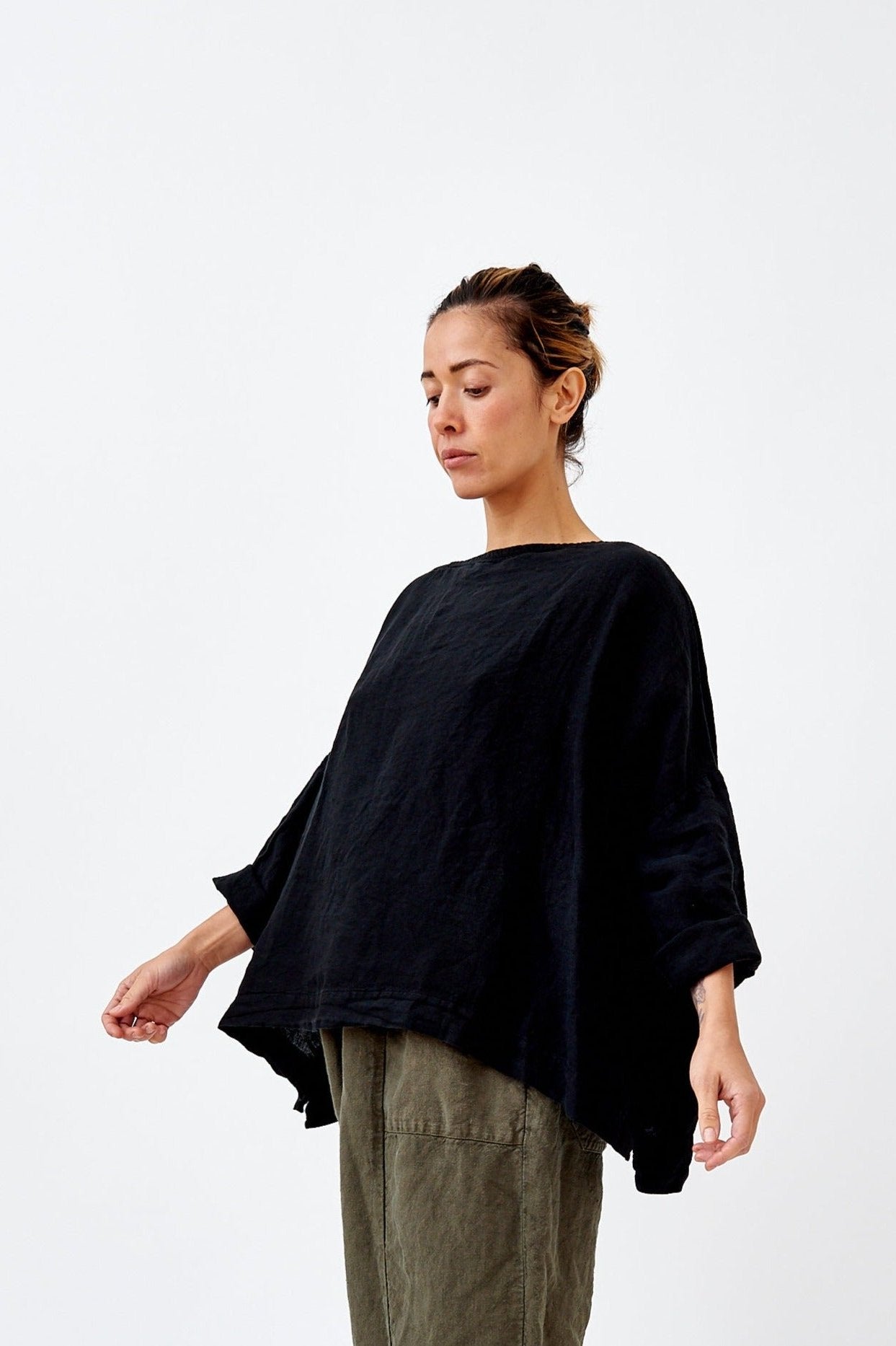 Sailor Boxy Top - Light Linen