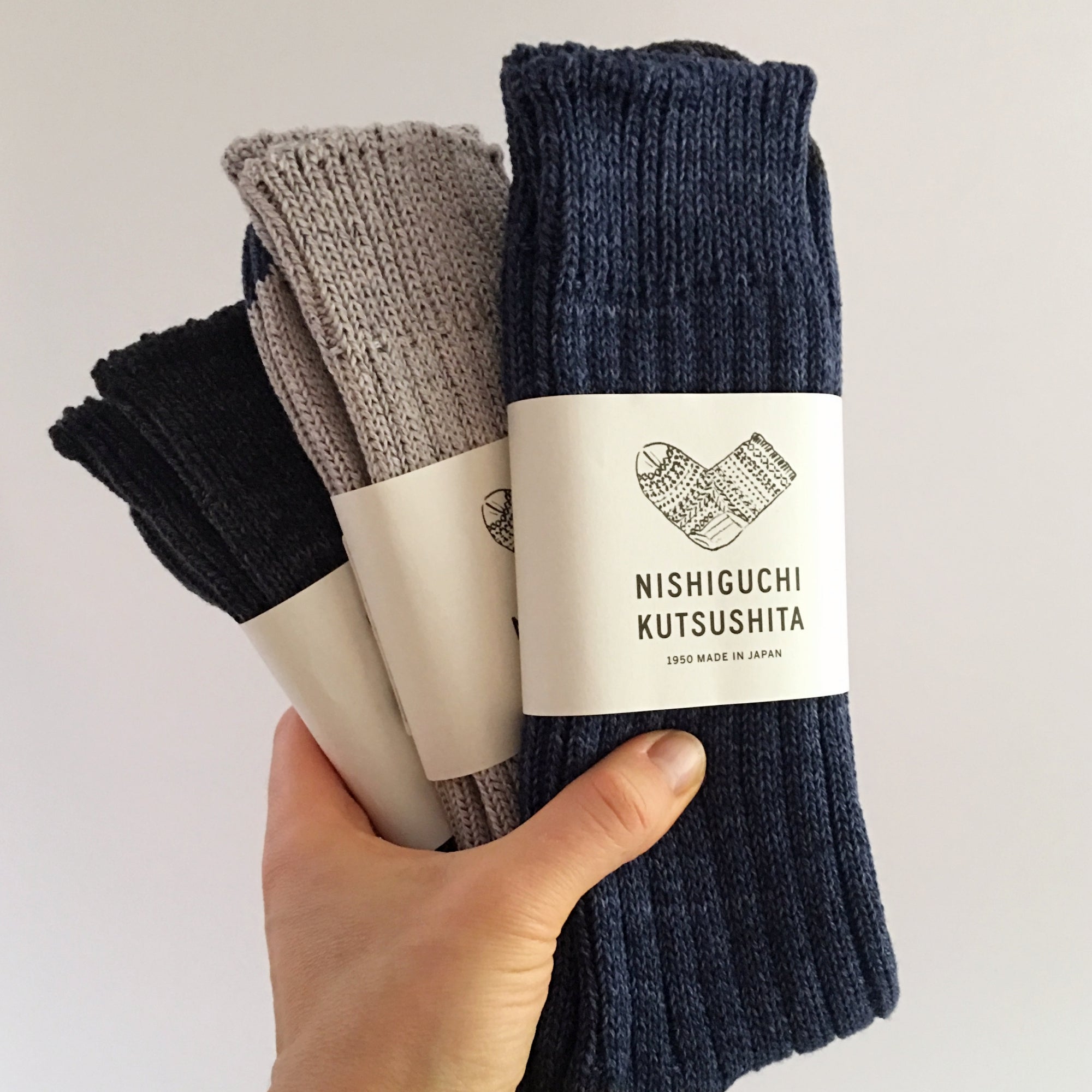 Nishiguchi Kutsushita: Boston Ribbed Socks